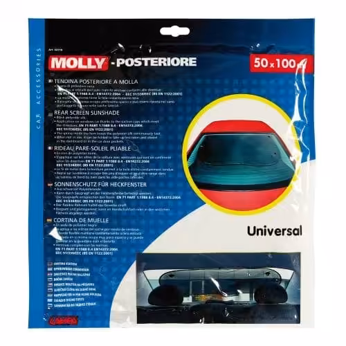Pare-Soleil Avec Ventouse Molly-Postérieur, Pour Vitre Arriere - 50X100 Cm