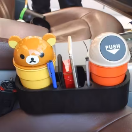 Organisateur de rangement multifonction pour siège auto, avec porte-gobelet