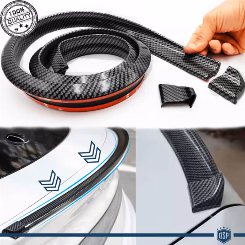 Spoiler arrière en fibre de carbone universel pour voiture