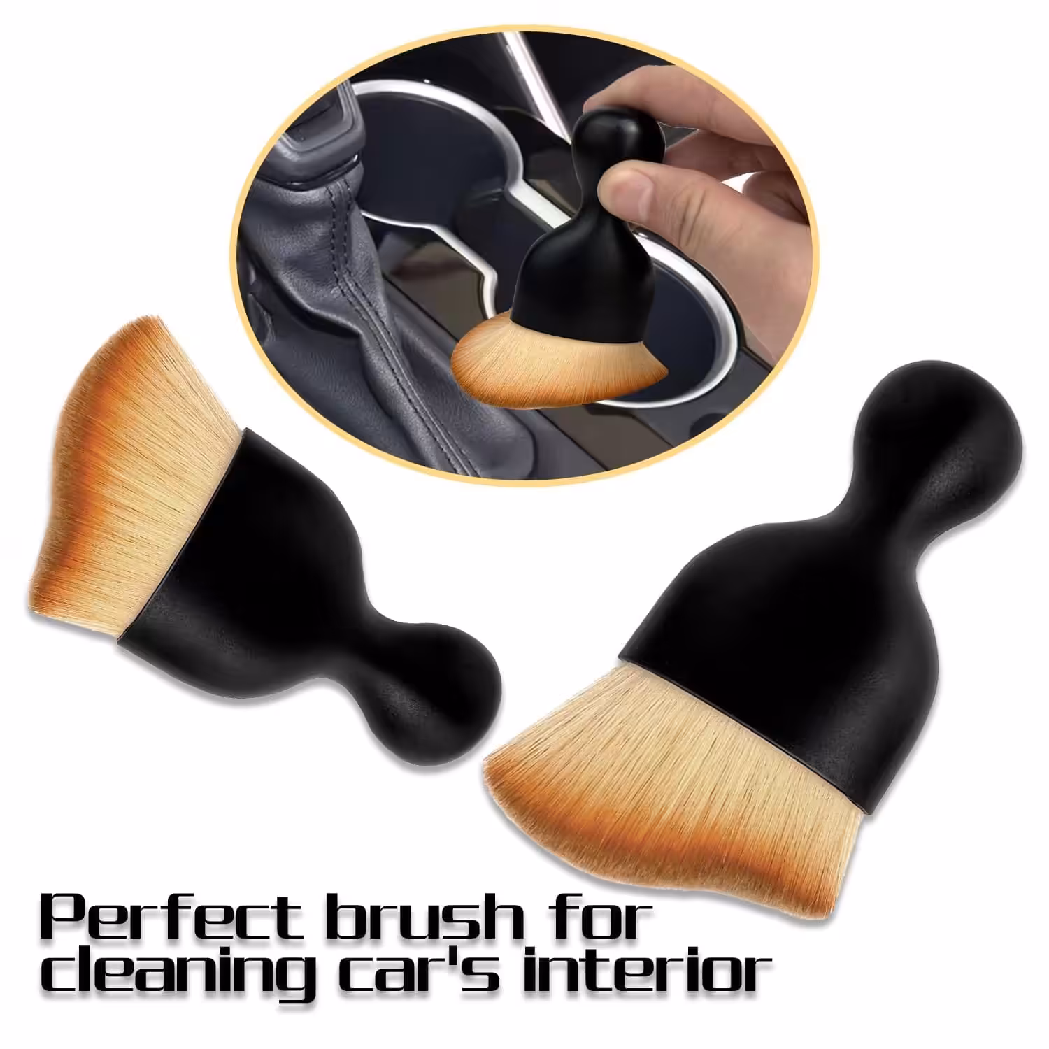Brosse de nettoyage d'intérieur de voiture super douce - 1 pièce
