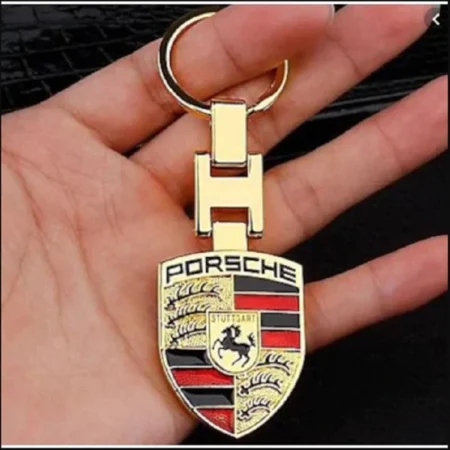 Porte-clés pour voiture  avec logo Porche – miniature