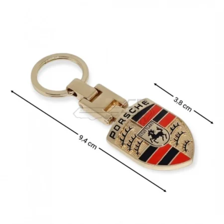 Porte-clés pour voiture  avec logo Porche – miniature