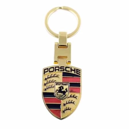 Porte-clés pour voiture  avec logo Porche