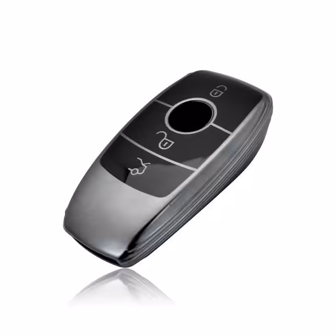 Étui de clé de voiture en TPU Compatible avec Mercedes Benz