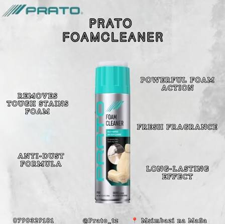 PRATO – Nettoyant mousse multi-usages Pour Tissus, Tapis, Cuir, Vinyle, Etc. – 650 ml – miniature